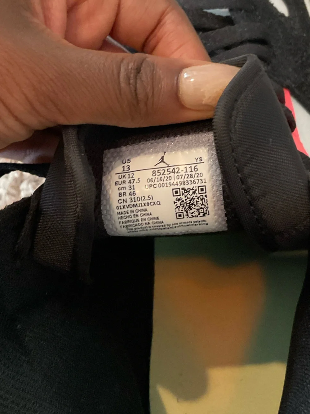 2020 Air Jordan 1 Mid SE 'South Beach' in size Men’s 13